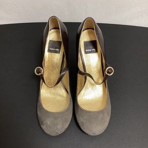 Dolce Vita Heel in Black & Gray Heel